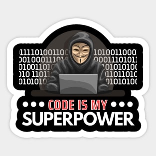 Code is my Superpower Sticker